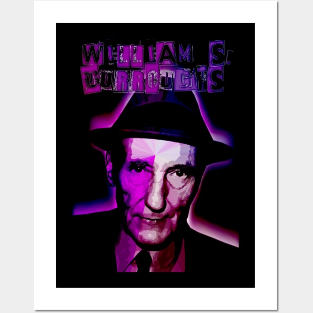 William S Burroughs Punk Design Wall Art by HellwoodOutfitters